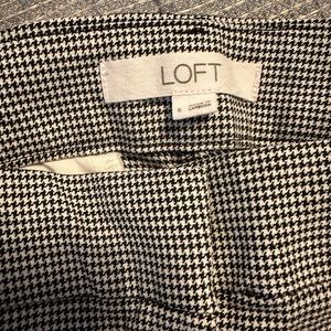 Loft houndstooth size 6 pants
